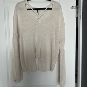Express cream sweater